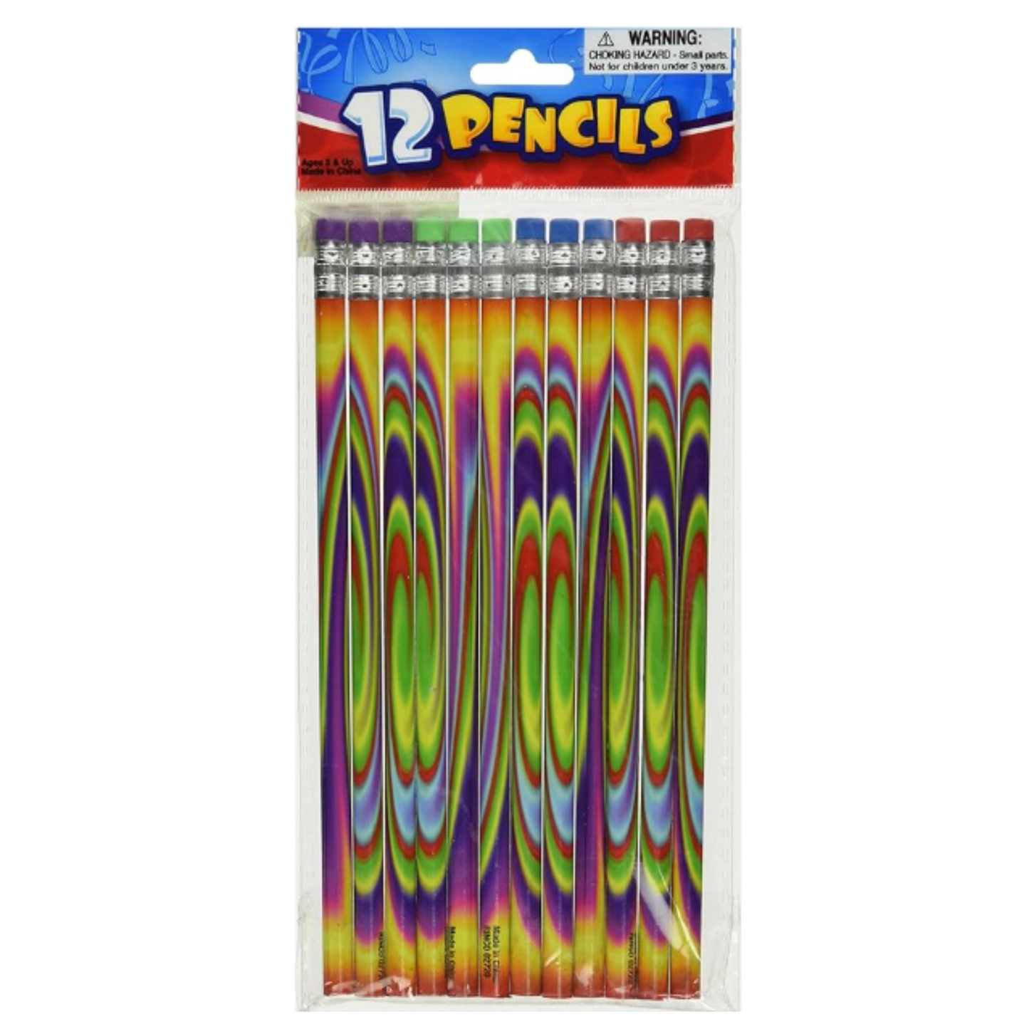 Soutenez les enseignants ! - Crayons psychédéliques de 7,5" - 72 ou 144 unités