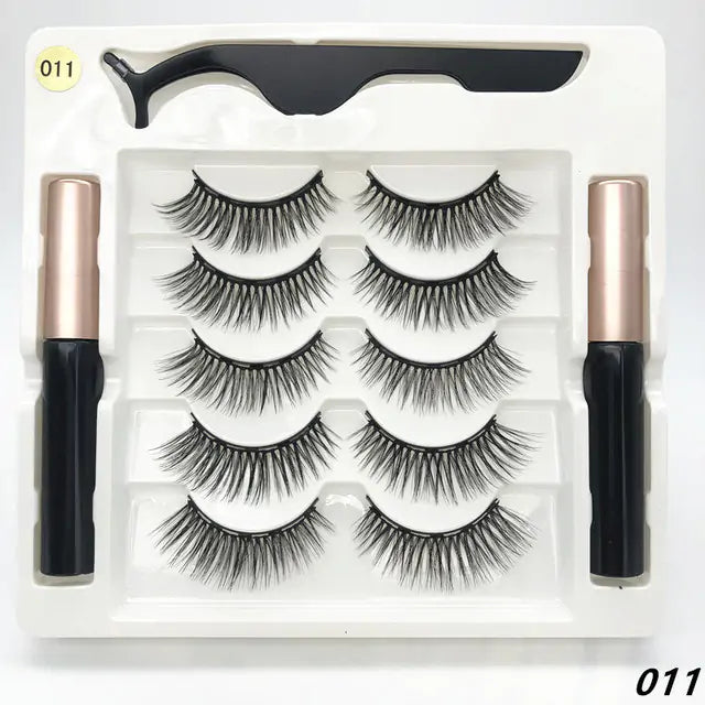 Premium 3D False Eyelashes with Magnetic Eyeliner