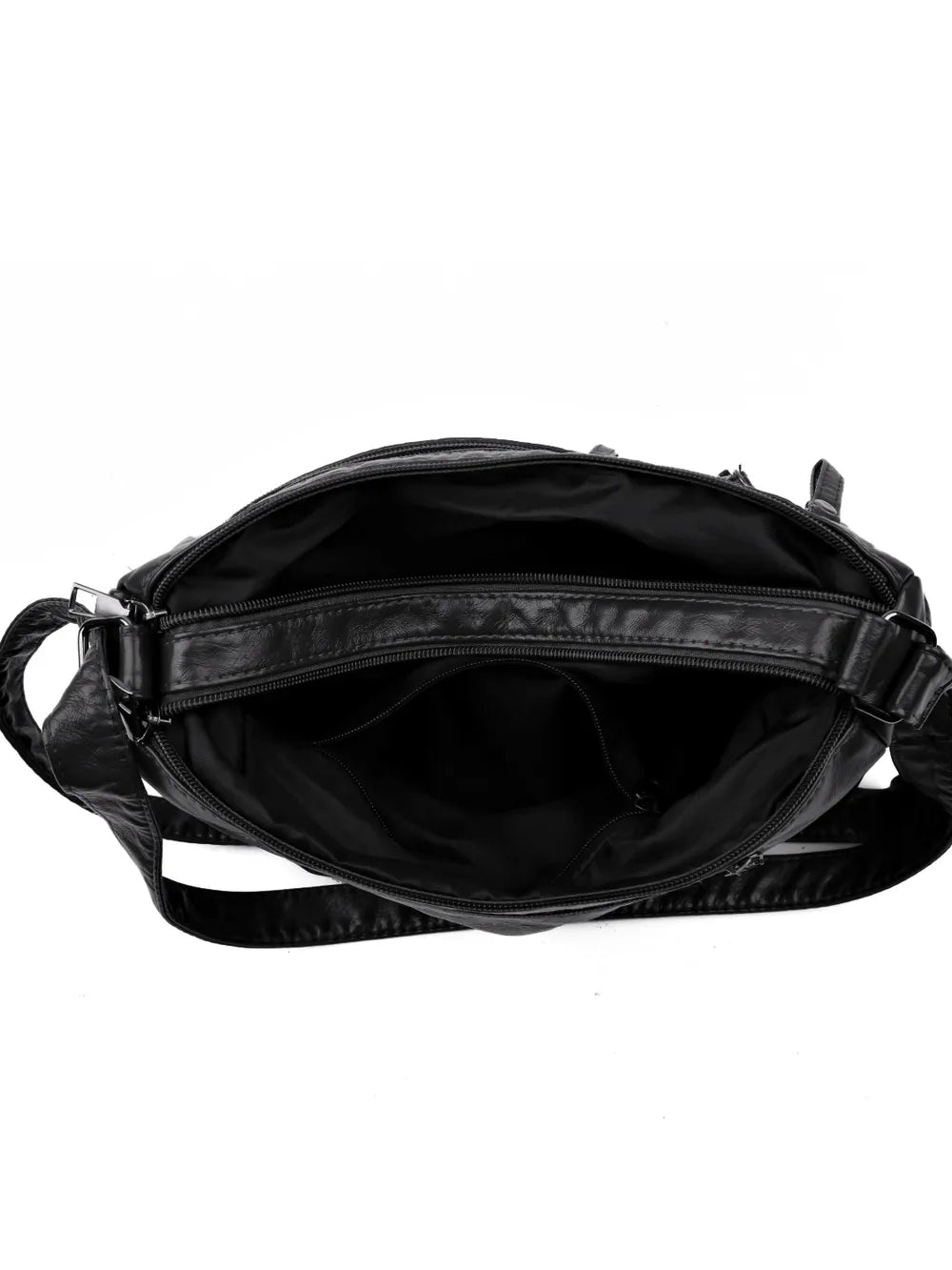 PU Leather Adjustable Strap Shoulder Bag - Korvel