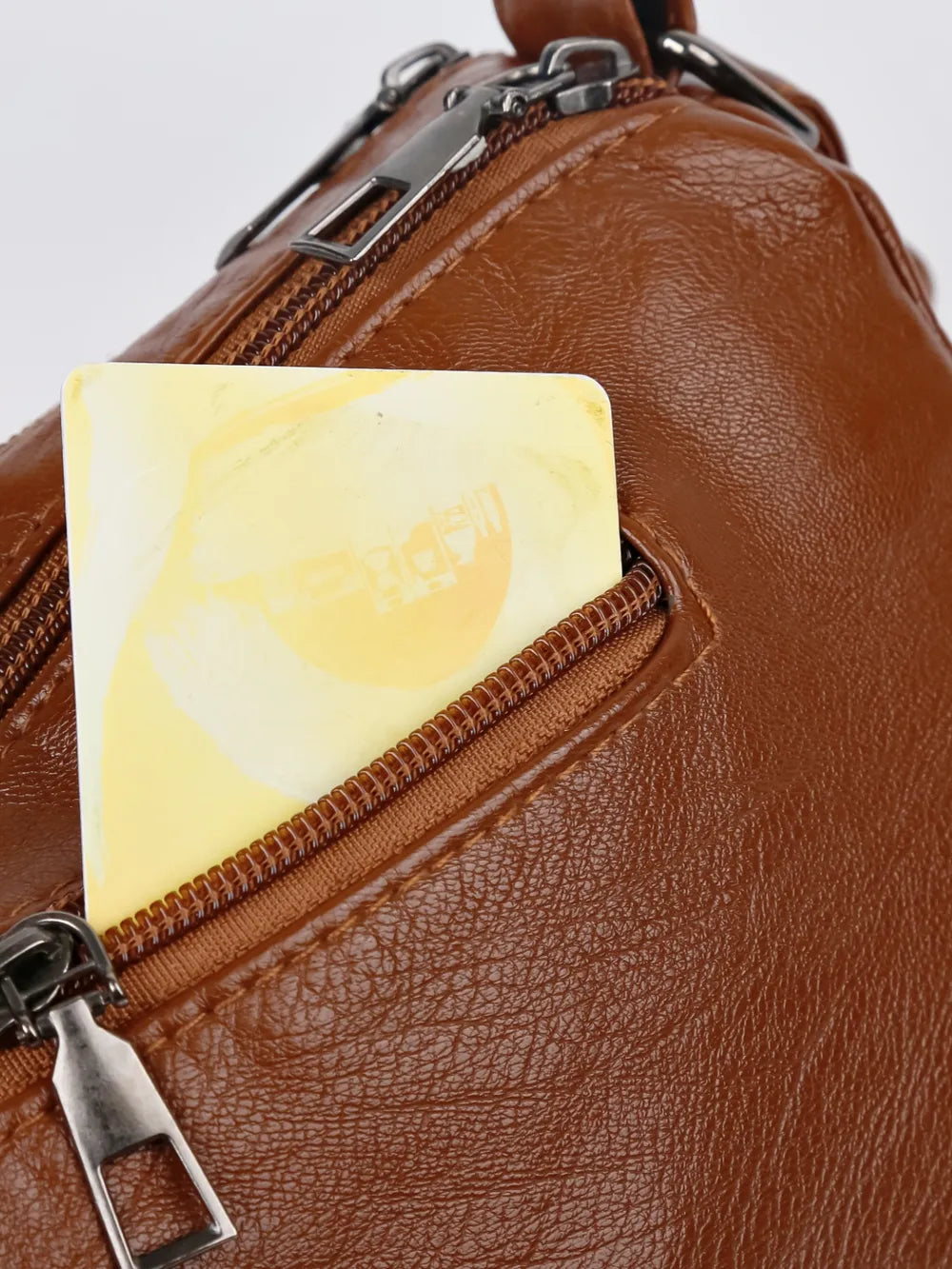 PU Leather Adjustable Strap Shoulder Bag - Korvel