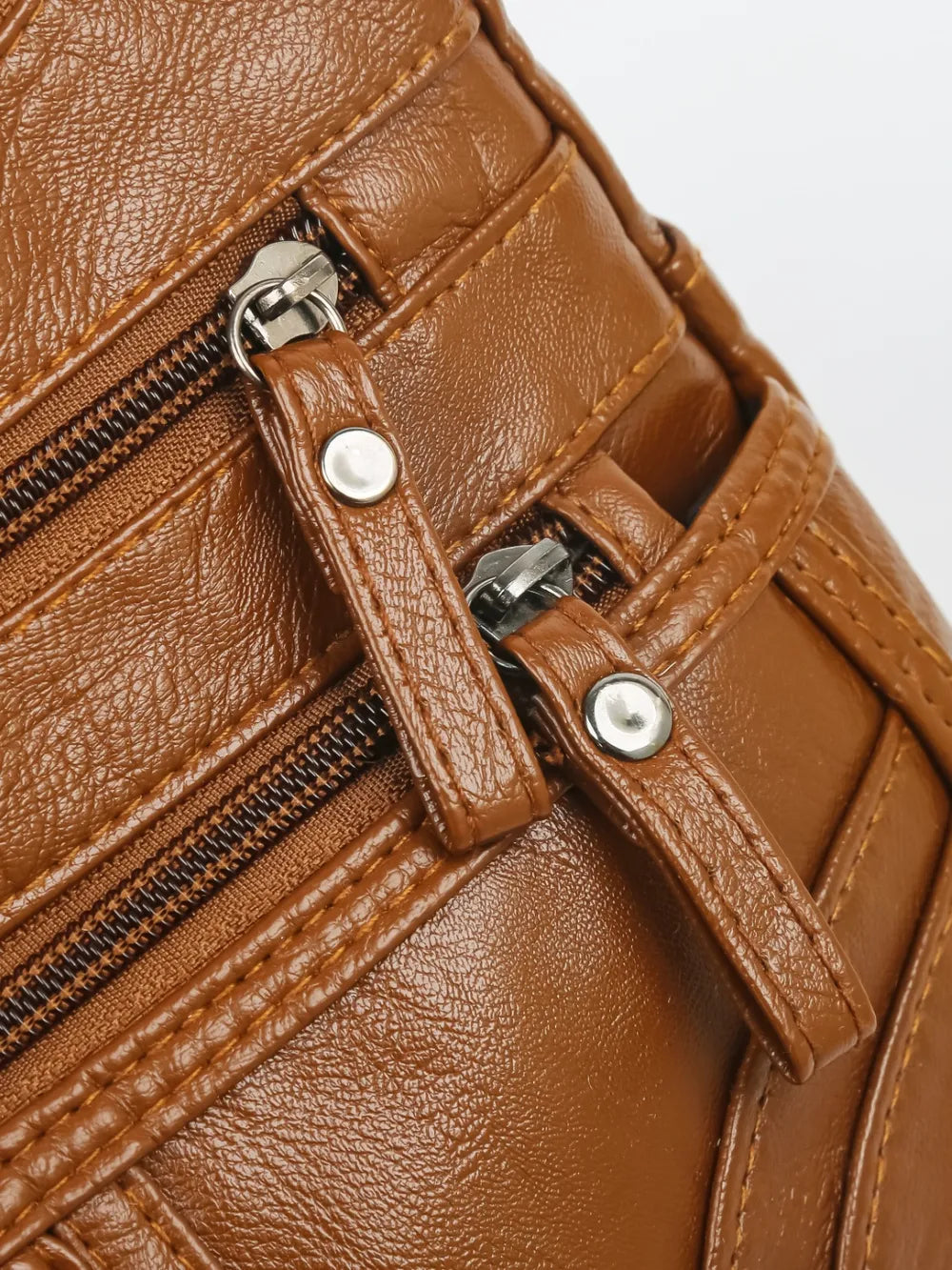 PU Leather Adjustable Strap Shoulder Bag - Korvel