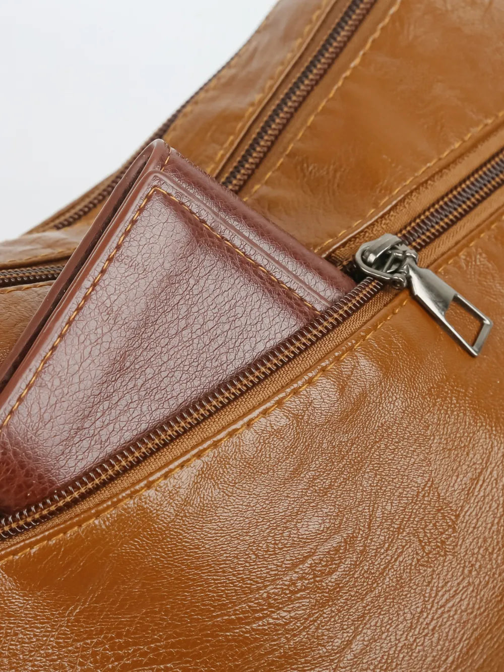 PU Leather Adjustable Strap Shoulder Bag - Korvel