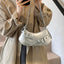 PU Leather Buckle Shoulder Bag - Korvel