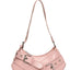 PU Leather Buckle Shoulder Bag - Korvel