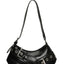 PU Leather Buckle Shoulder Bag - Korvel