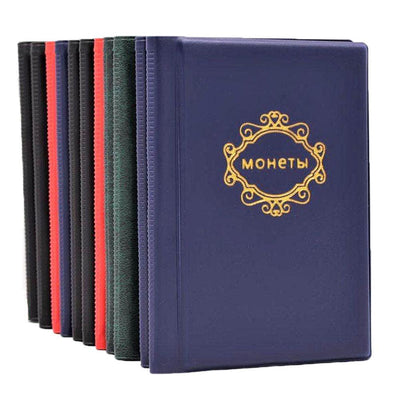 PU Leather Coin Album - 120 Pocket Collector's Organizer