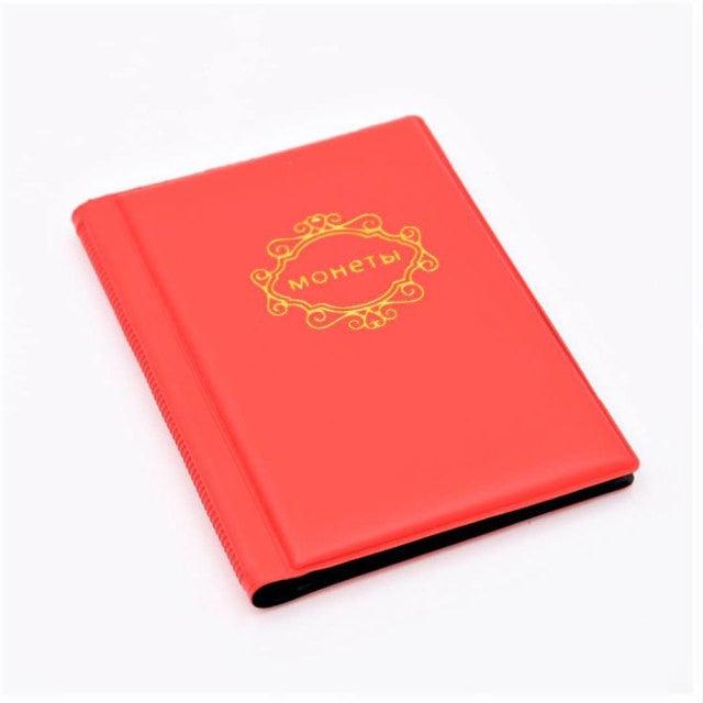 PU Leather Coin Album - 120 Pocket Collector's Organizer