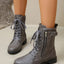 Botas Martin de Cordones de PU de Cuero Premium