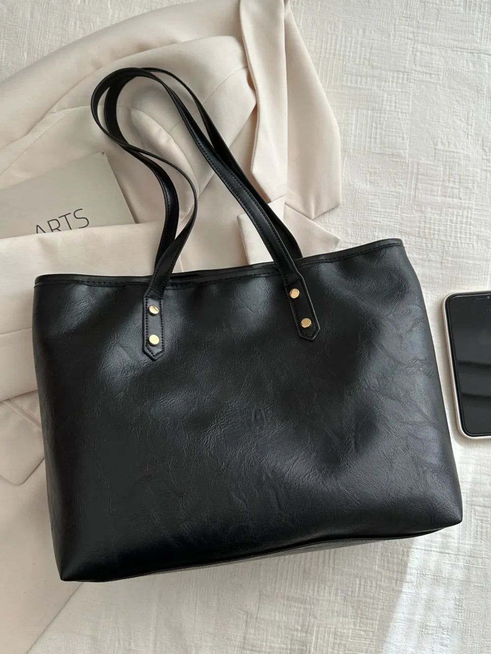 Elegant PU Leather Medium Shoulder Bag