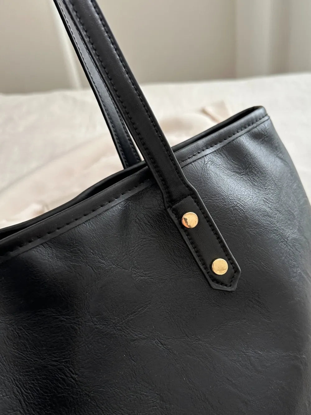 Elegant PU Leather Medium Shoulder Bag