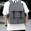PU Leather Multi-Pockets Adjustable Strap Backpack Bag - Korvel