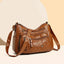 Sac à bandoulière en cuir PU à poches multiples et bandoulière réglable