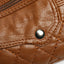 Sac à bandoulière en cuir PU à poches multiples et bandoulière réglable