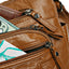 Sac à bandoulière en cuir PU à poches multiples et bandoulière réglable