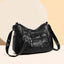 Sac à bandoulière en cuir PU à poches multiples et bandoulière réglable