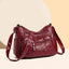 Sac à bandoulière en cuir PU à poches multiples et bandoulière réglable