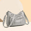 Sac à bandoulière en cuir PU à poches multiples et bandoulière réglable