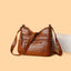 PU Leather Multi Pockets Shoulder Bag - Korvel