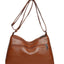 PU Leather Multi Pockets Shoulder Bag - Korvel