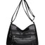 PU Leather Multi Pockets Shoulder Bag - Korvel