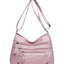 PU Leather Multi Pockets Shoulder Bag - Korvel