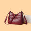 PU Leather Multi Pockets Shoulder Bag - Korvel