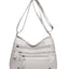 PU Leather Multi Pockets Shoulder Bag - Korvel