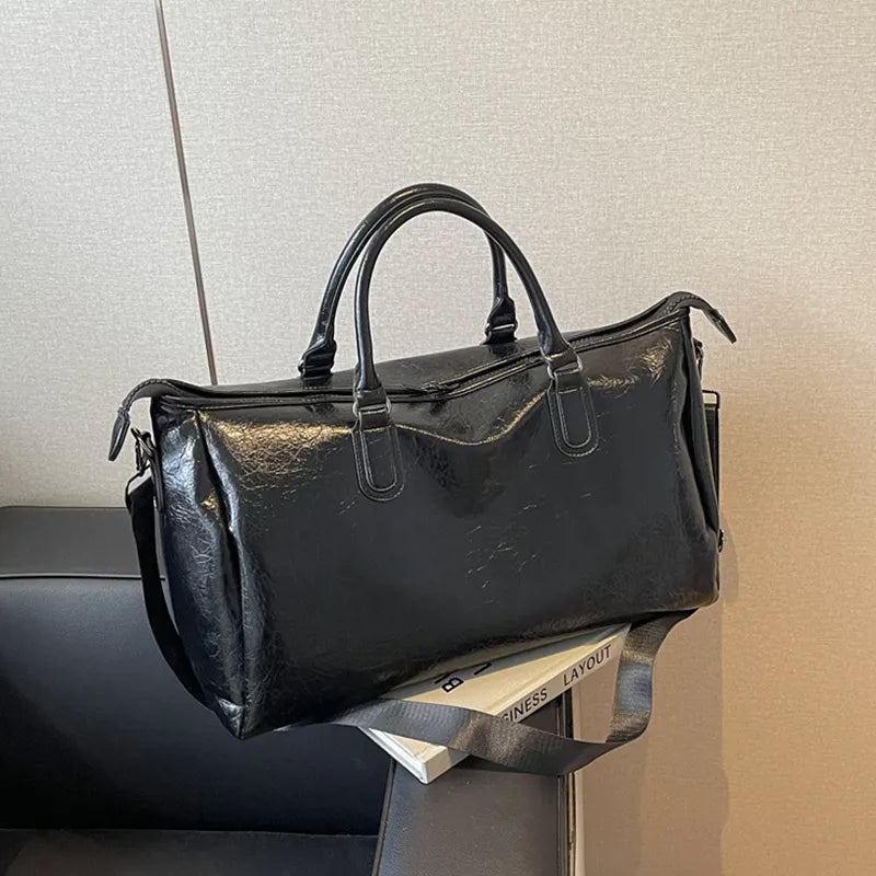 PU Leather Oversize Travel Bag - Korvel