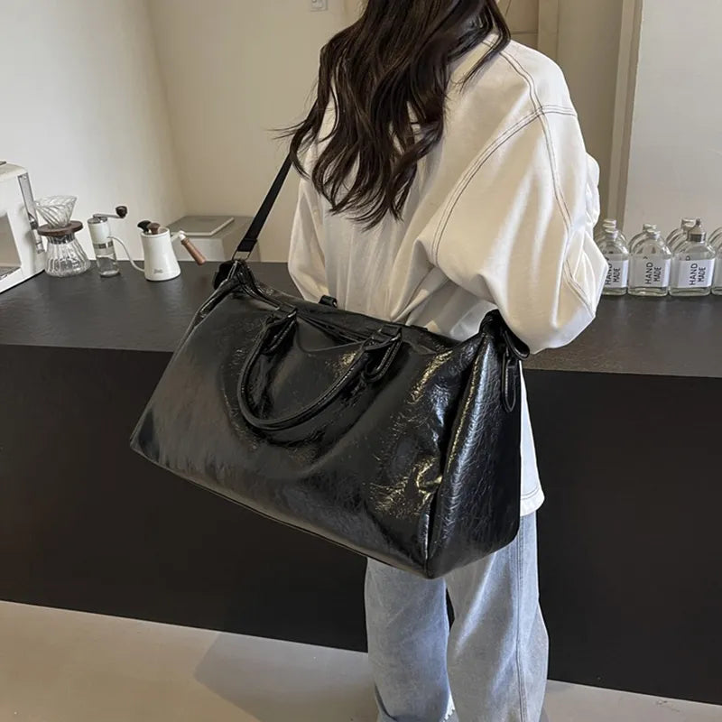 PU Leather Oversize Travel Bag - Korvel