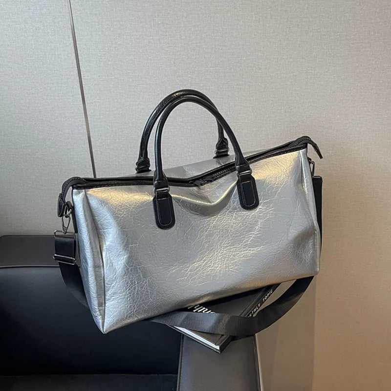 PU Leather Oversize Travel Bag - Korvel