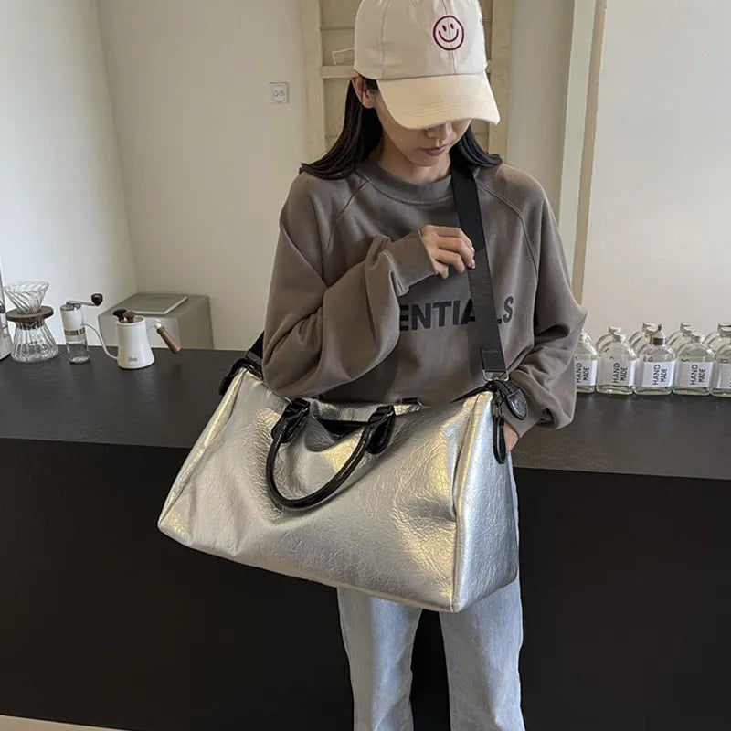 PU Leather Oversize Travel Bag - Korvel