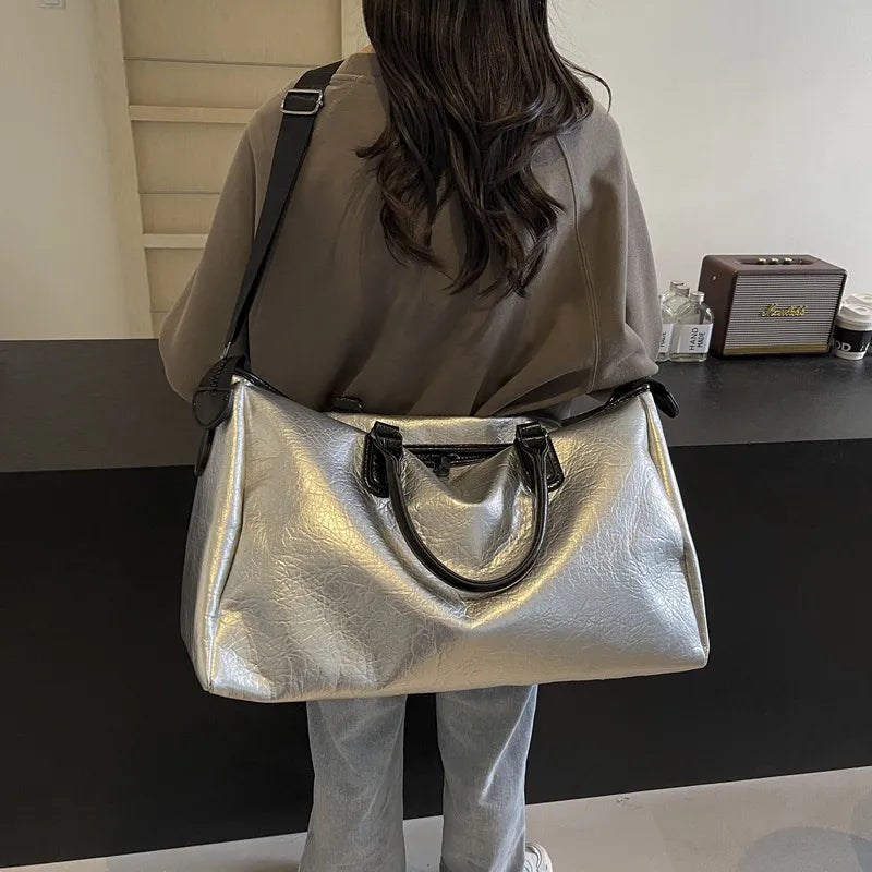 PU Leather Oversize Travel Bag - Korvel