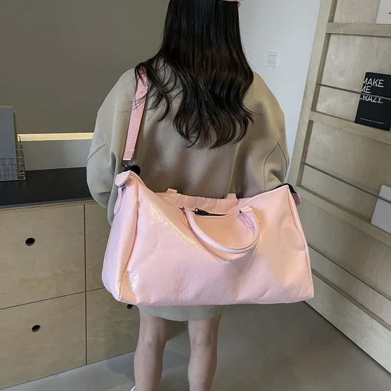 PU Leather Oversize Travel Bag - Korvel