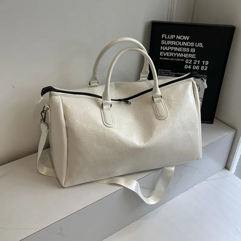 PU Leather Oversize Travel Bag - Korvel