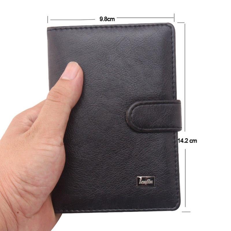 PU Leather Passport Cover Men Travel Wallet Credit Card Holder Cover Russian Driver License Wallet Document Case --BIH009 PM20 - Korvel