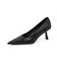 Pompes à talons pointus en PU cuir élégant