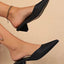 PU Leather Point Toe Sandals - Korvel