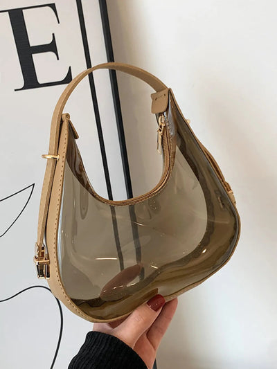 Elegant PU Leather PVC Shoulder Bag
