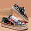 Zapatillas Planas Redondas de Cuero PU
