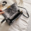 Elegant PU Leather Snakeskin Print Crossbody Bag