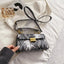 Elegant PU Leather Snakeskin Print Crossbody Bag