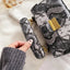 Elegant PU Leather Snakeskin Print Crossbody Bag