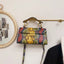 Elegant PU Leather Snakeskin Print Crossbody Bag
