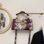 Elegant PU Leather Snakeskin Print Crossbody Bag