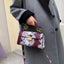 Elegant PU Leather Snakeskin Print Crossbody Bag