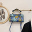 Elegant PU Leather Snakeskin Print Crossbody Bag
