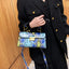 Elegant PU Leather Snakeskin Print Crossbody Bag