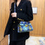 Elegant PU Leather Snakeskin Print Crossbody Bag