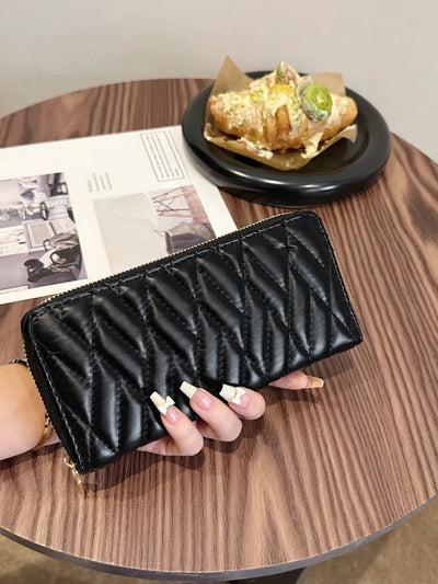 PU Leather Solid Color Wallet - Korvel