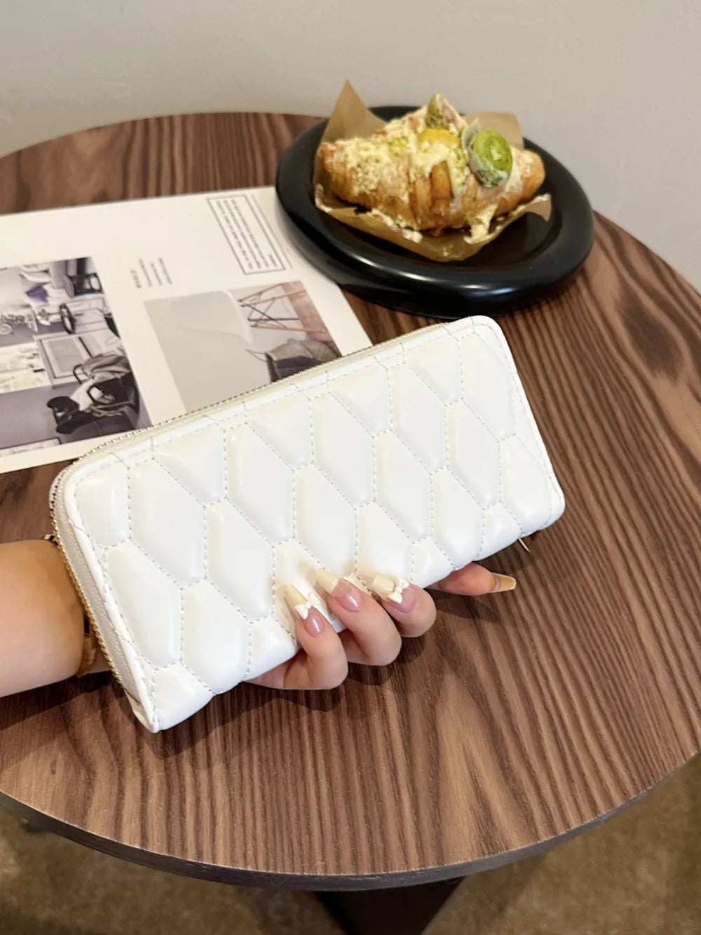 PU Leather Solid Color Wallet - Korvel